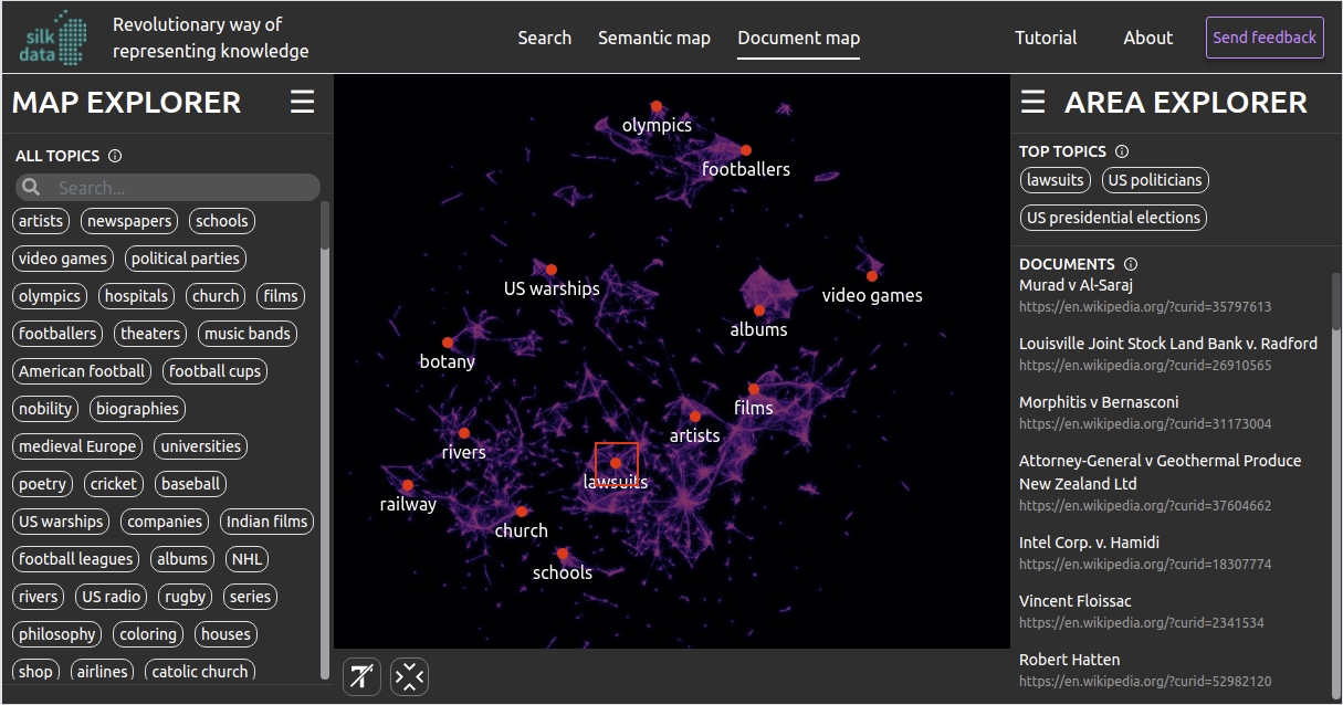 Search with the Document Map Search with the Document Map